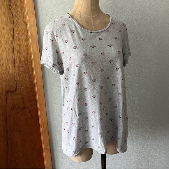 ACNE Studios sz XS Gray Short Sleeve Tshirt Standard Hearts AW12 Loose Fit - Picture 1 of 16